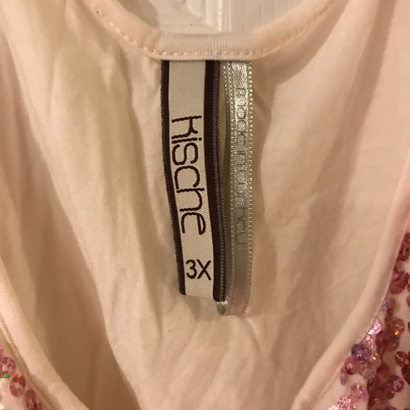 Pink sequins top - Picture 2 of 3